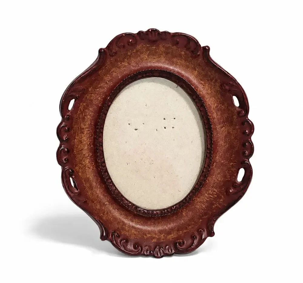 Vintage Oval Ornate Picture Frame Whimsygoth Victorian Baroque Old World